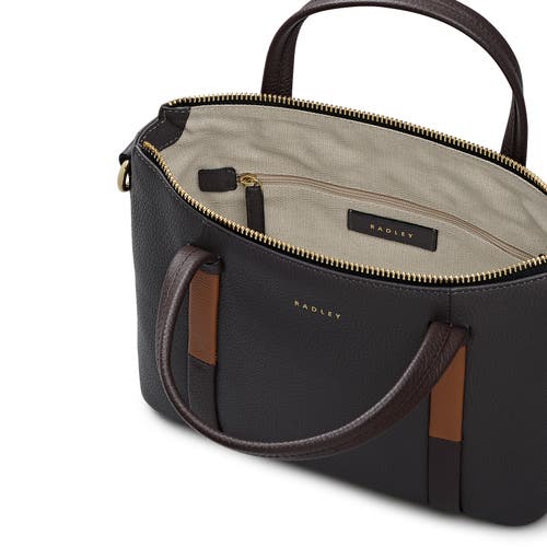 Radley Waterloo Way Small Ziptop Satchel Bag In Gray