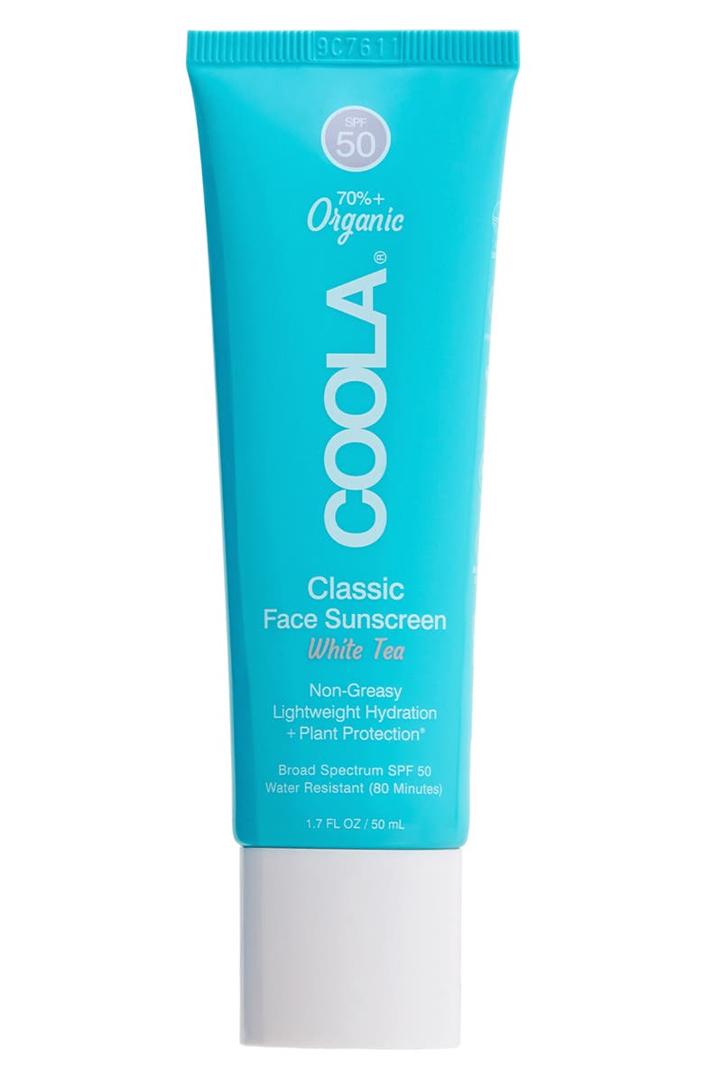 COOLA<sup>®</sup> Suncare White Tea Sport Face Moisturizer SPF 50, Main, color, 