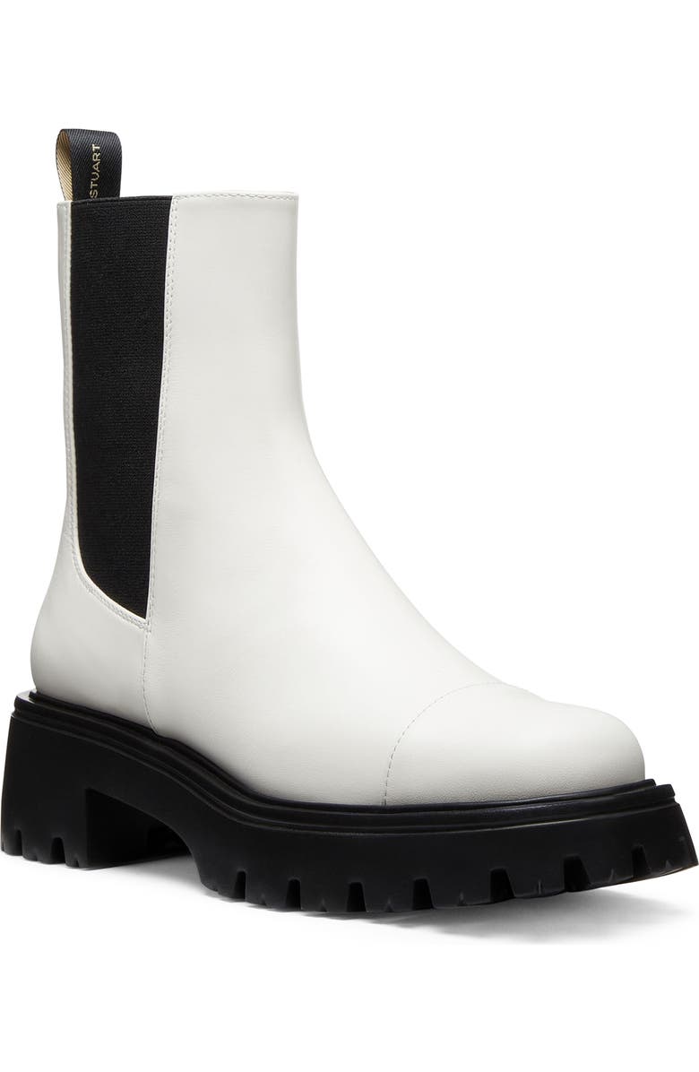 Stuart Weitzman Emerson Chelsea Boot, Main, color, Cream.