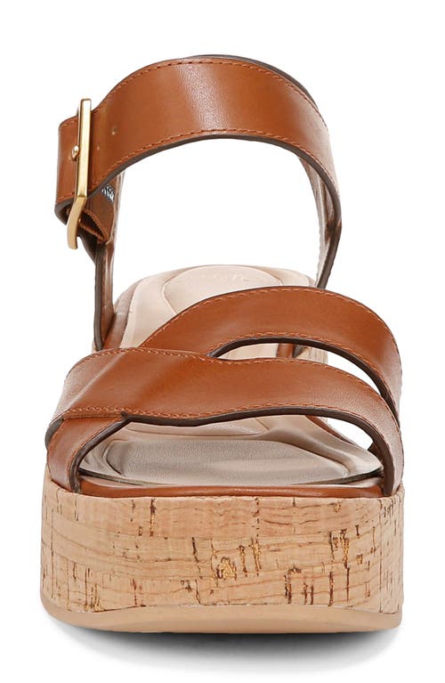 Sarto By Franco Sarto Tilly Ankle Strap Platform Wedge Sandal In Brown