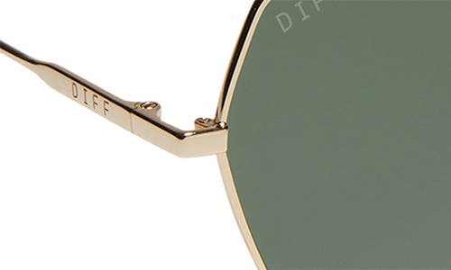Diff Harlowe 55mm Gradient Polarized Square Sunglasses In Gold
