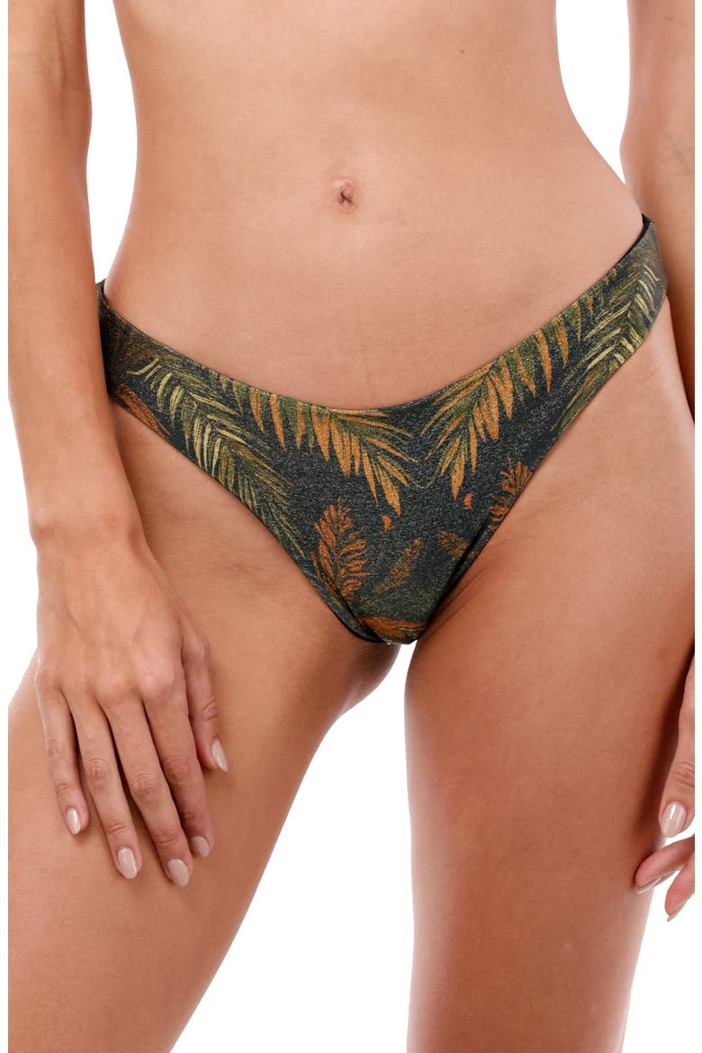 Jade Oasis Neo Paramount Metallic Hipster Bikini Bottoms, Main, color, JADE OASIS