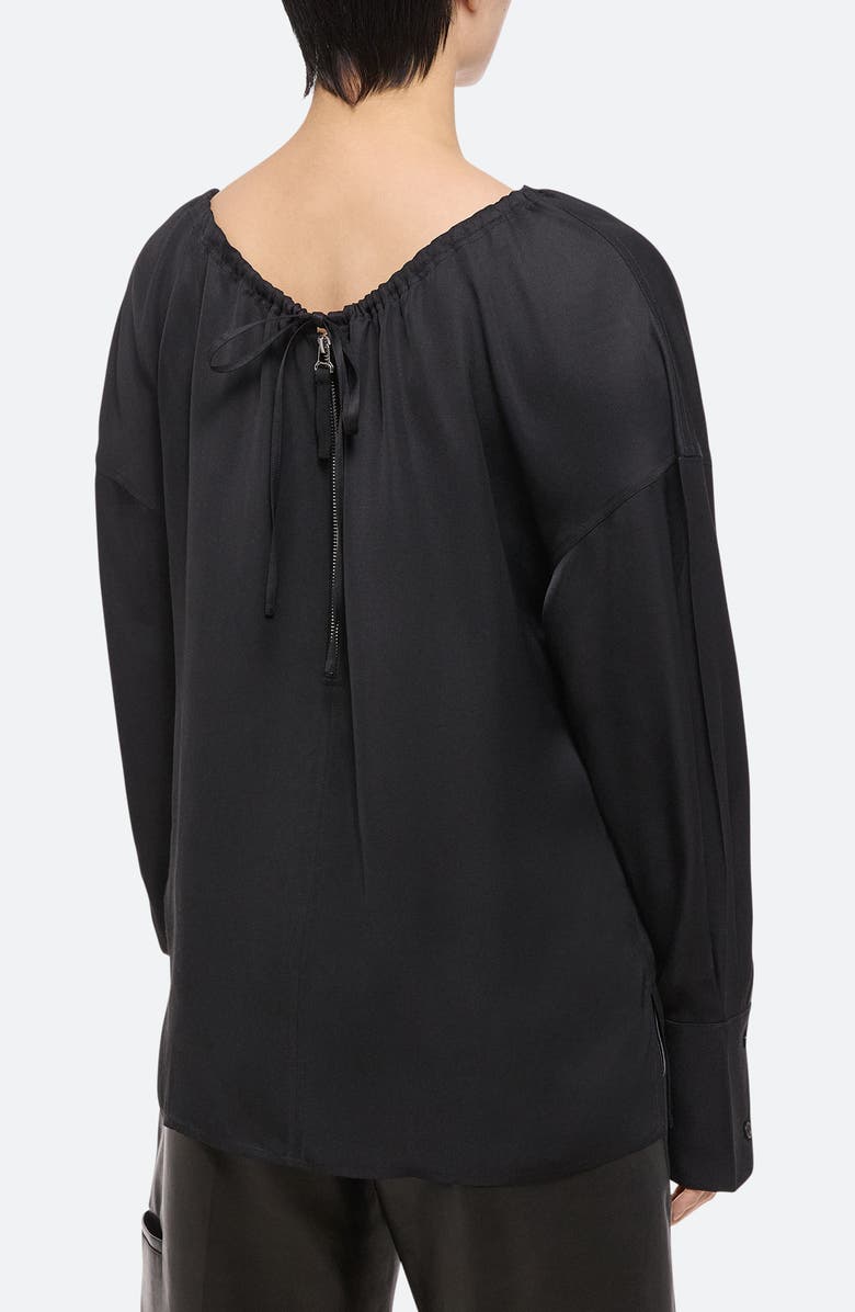 Helmut Lang Reversible Long Sleeve Drawstring Top, Alternate, color, 