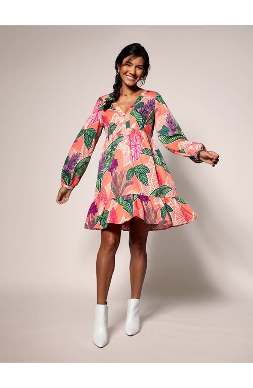 Tori Richard Garden Island Hana Dress In Peach