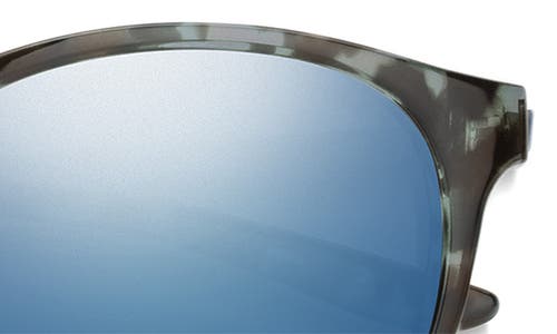Smith Wander 55mm Chromapop™ Polarized Round Sunglasses In Blue