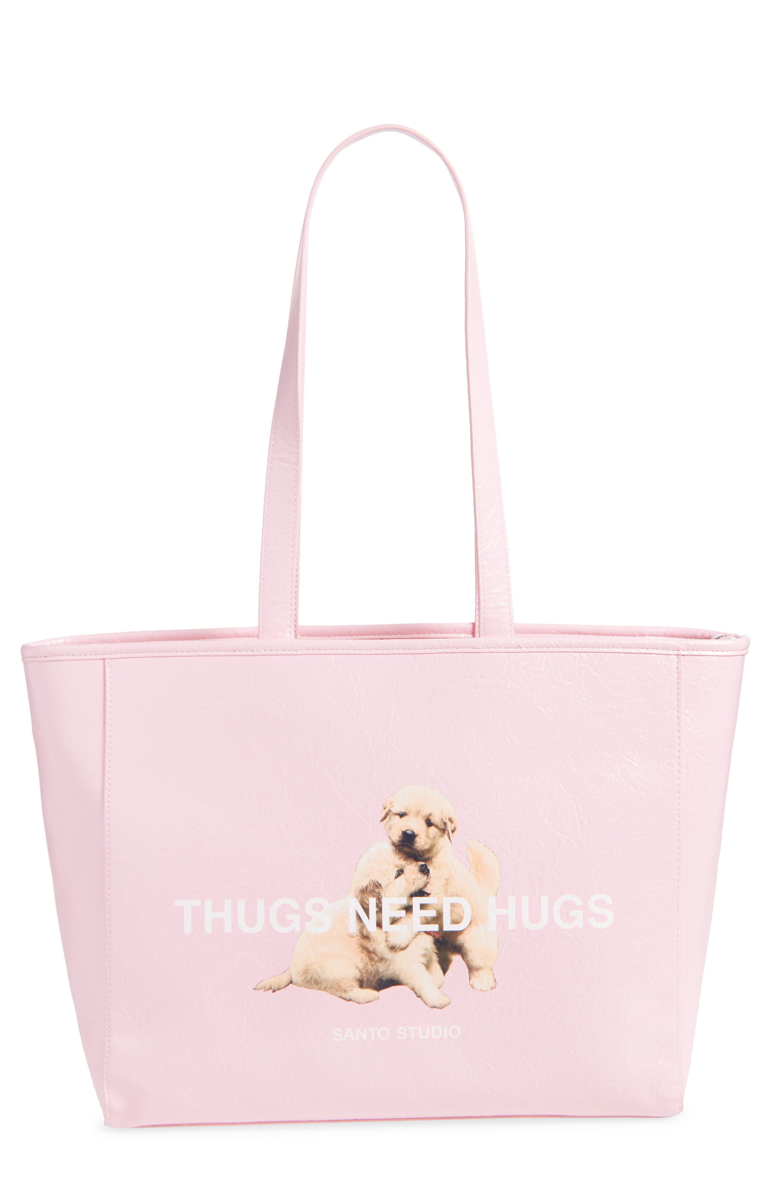 SANTO STUDIO Chiquis Pink Tote, Main, color, Pink
