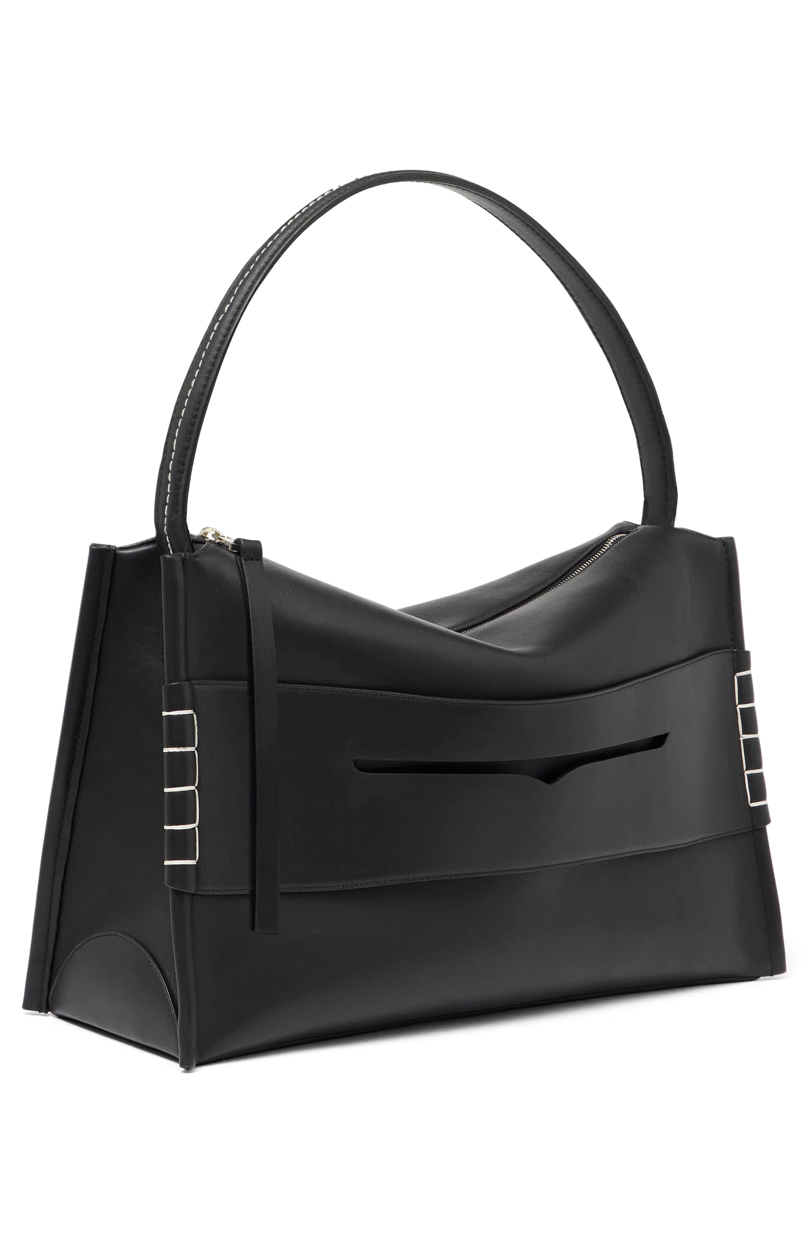 JW Anderson Large Loafer Leather Top Handle Bag, Alternate, color, 