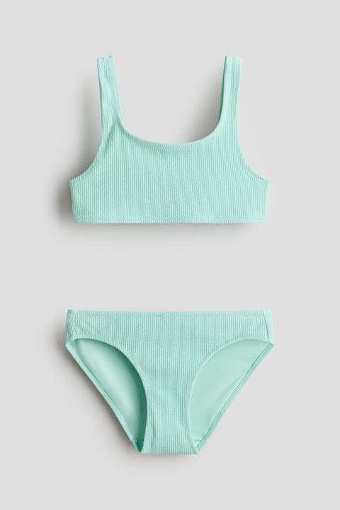 Textured two-piece swimsuit