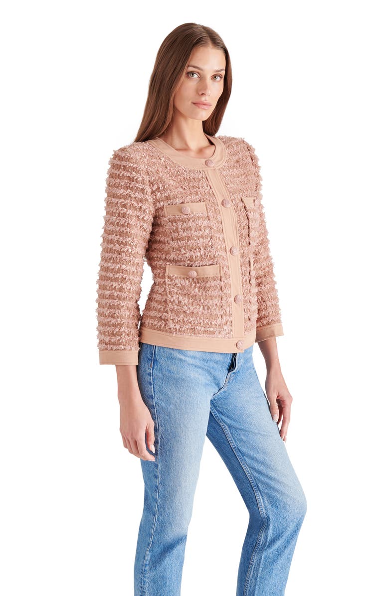 Steve Madden Winterrose Tweed Jacket, Alternate, color, 
