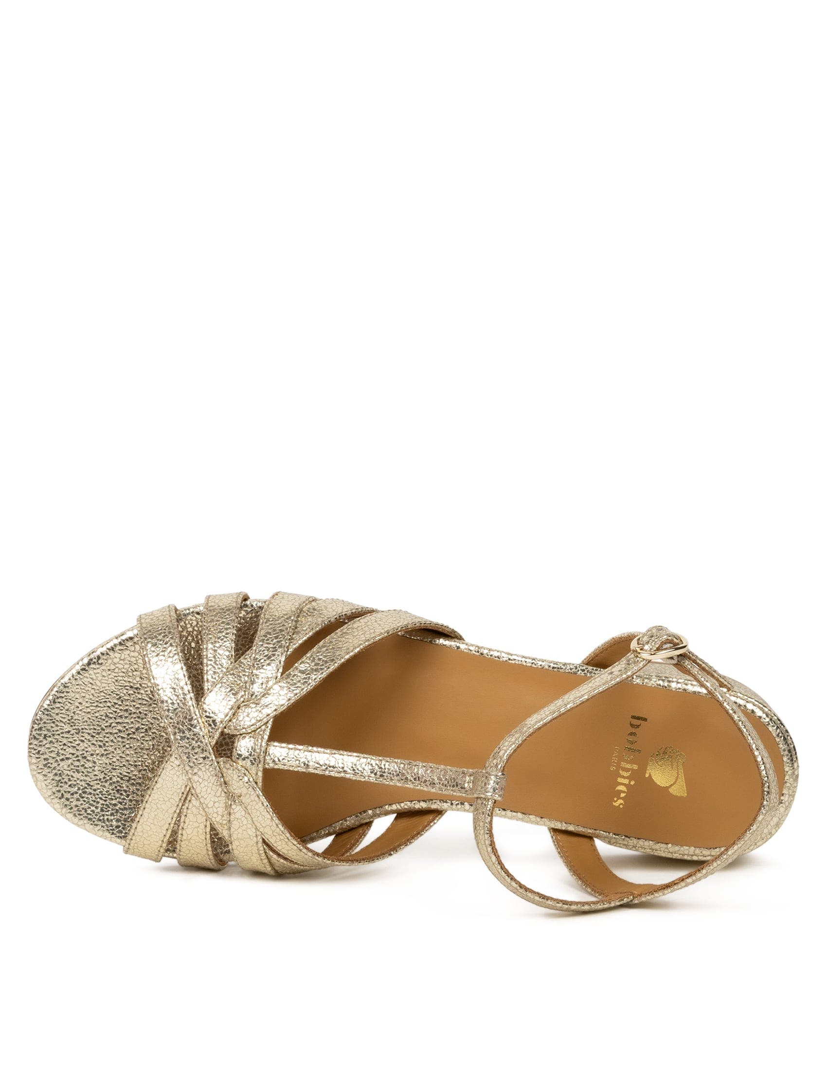 Capri Heeled Sandals, Alternate, color, Champagne Gold