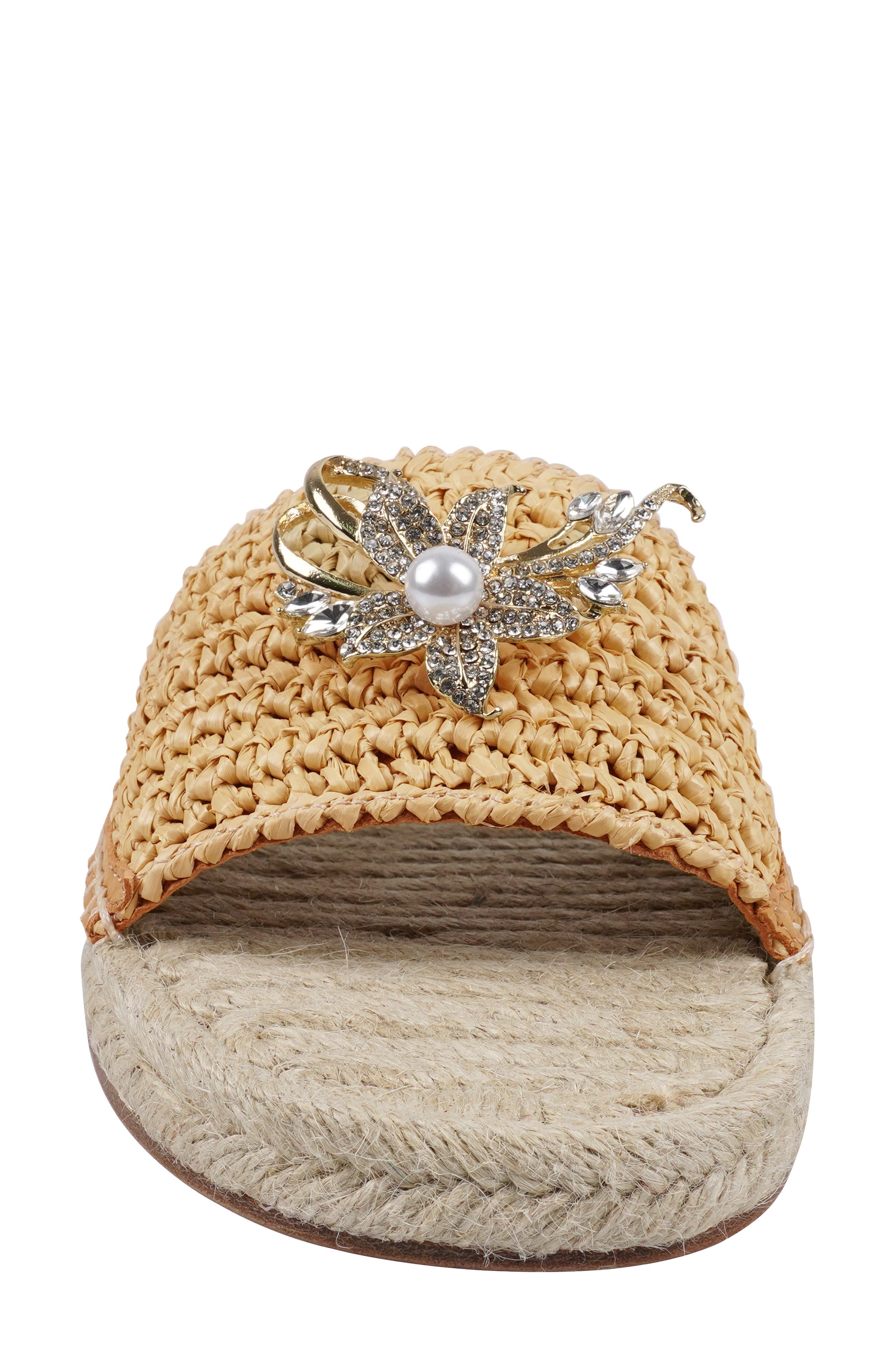 Artisan Crafted By Zigi Lariana Slide Sandal, Alternate, color, Natural Flower