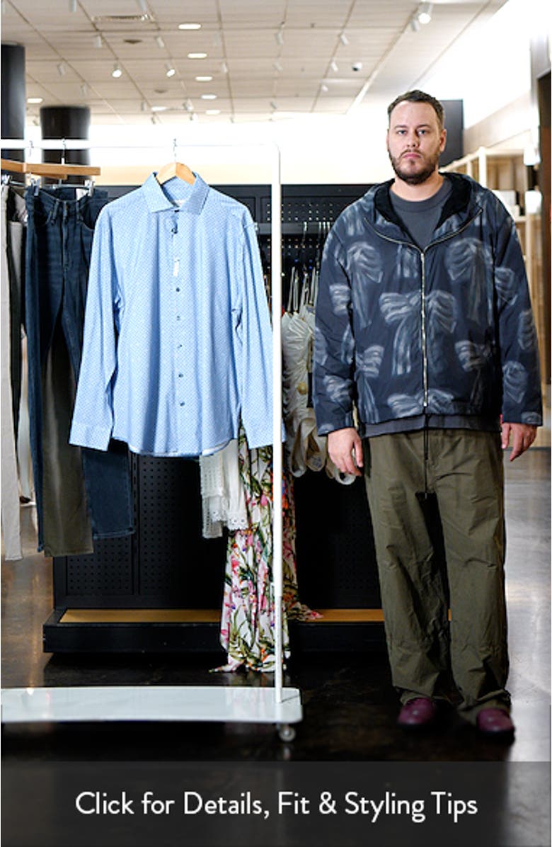 Devon OoohCotton<sup>®</sup> Dot Button-Up Shirt, sales video thumbnail