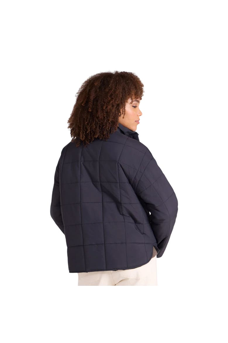 Nina Grid Quilted Padded Jacket, Alternate, color, Black