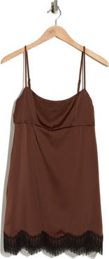 WAYF Lace Trim Minidress