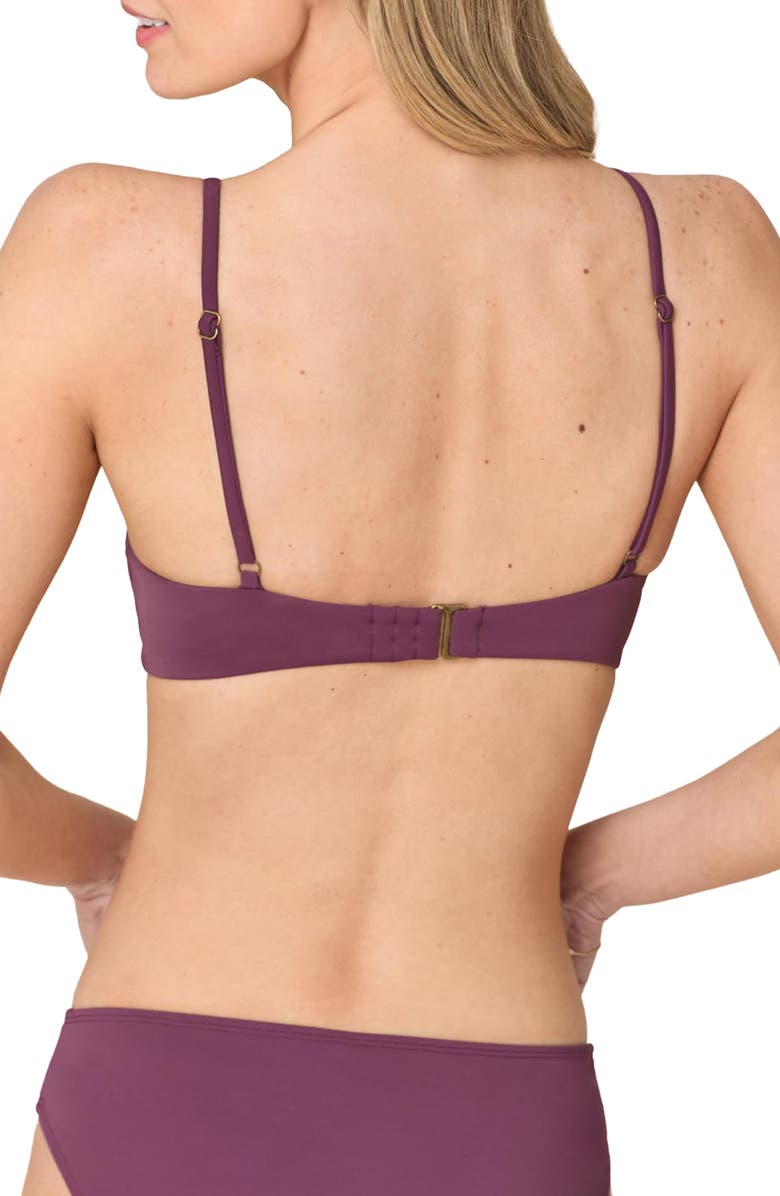 Andie Tenerife Bikini Top, Alternate, color, Sundried Violet