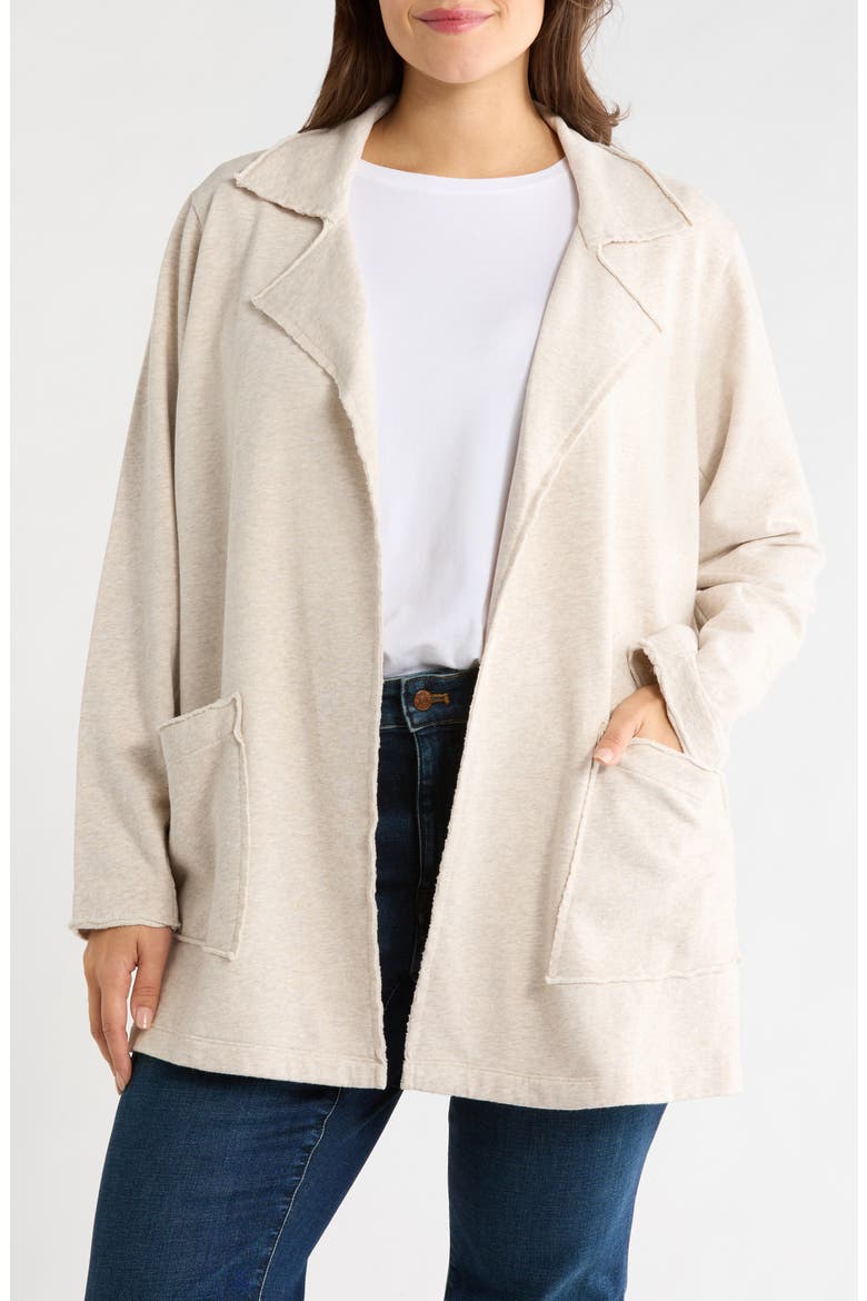 Daily Cotton French Terry Jacket, Main, color, OATMEAL