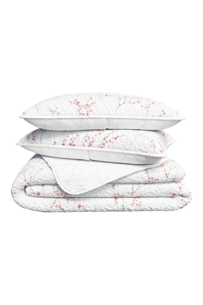 Wildflower Quilt Set, Main, color, CHERRY BLOSSOMS