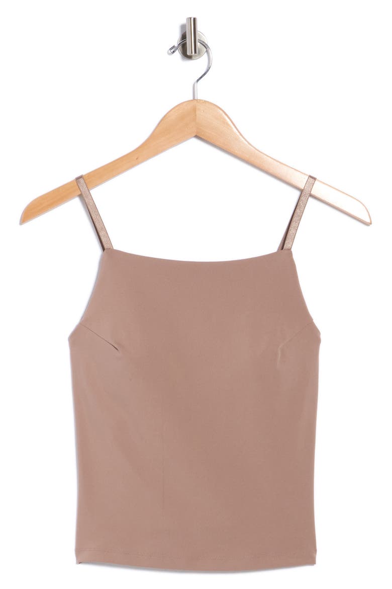 Hayley Longline Apron Neck Sports Bra, Alternate, color, TIRAMISU