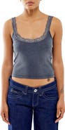 BDG Urban Outfitters Lace Trim Rib Tank