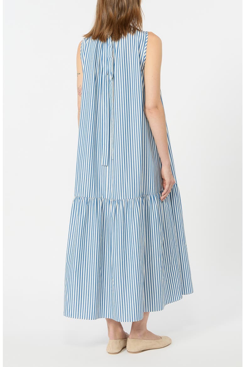 Capo Stripe Cotton Maxi Dress, Alternate, color, CORNFLOWER BLUE
