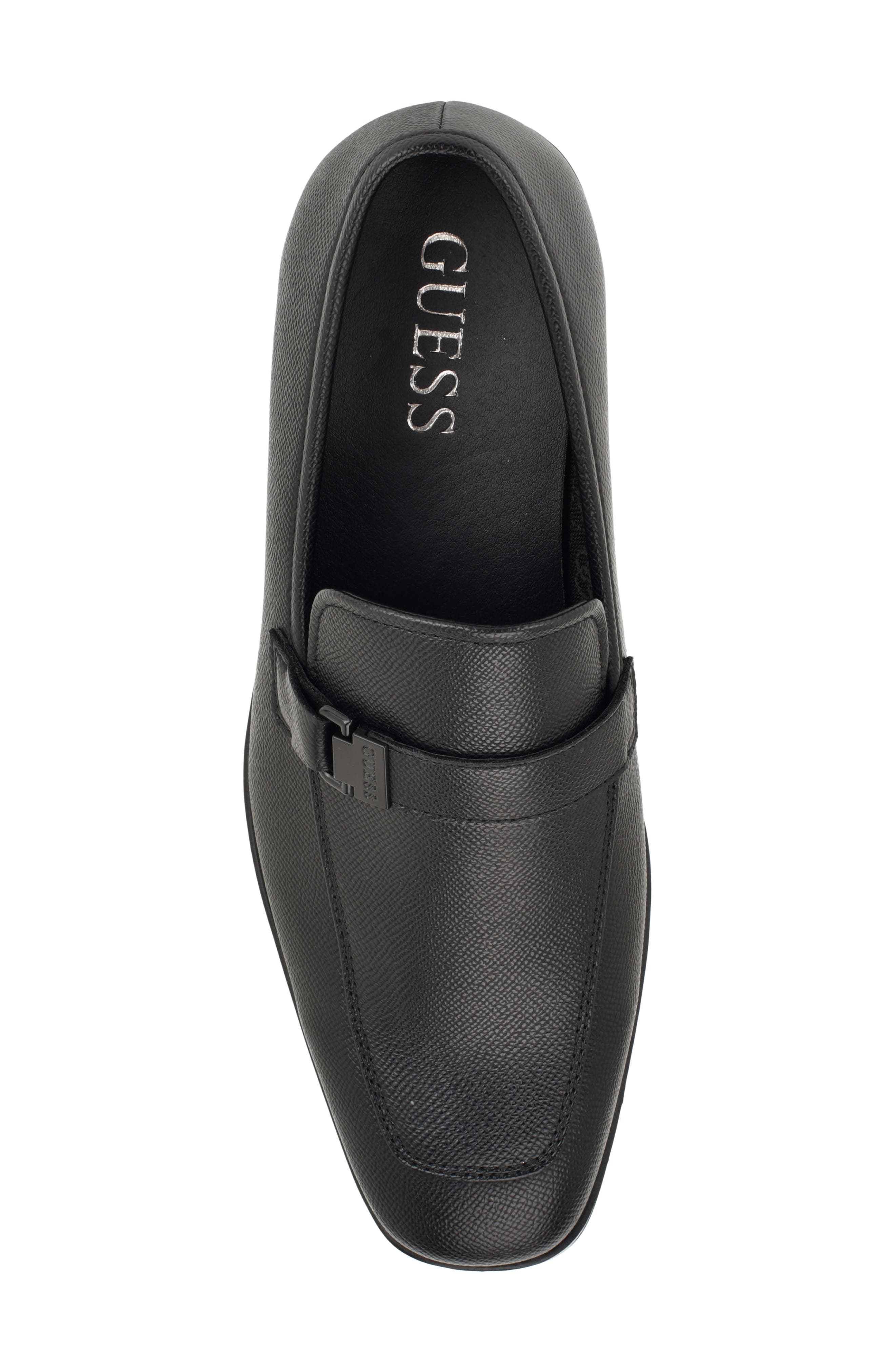Honten Faux Leather Loafer, Alternate, color, BLACK