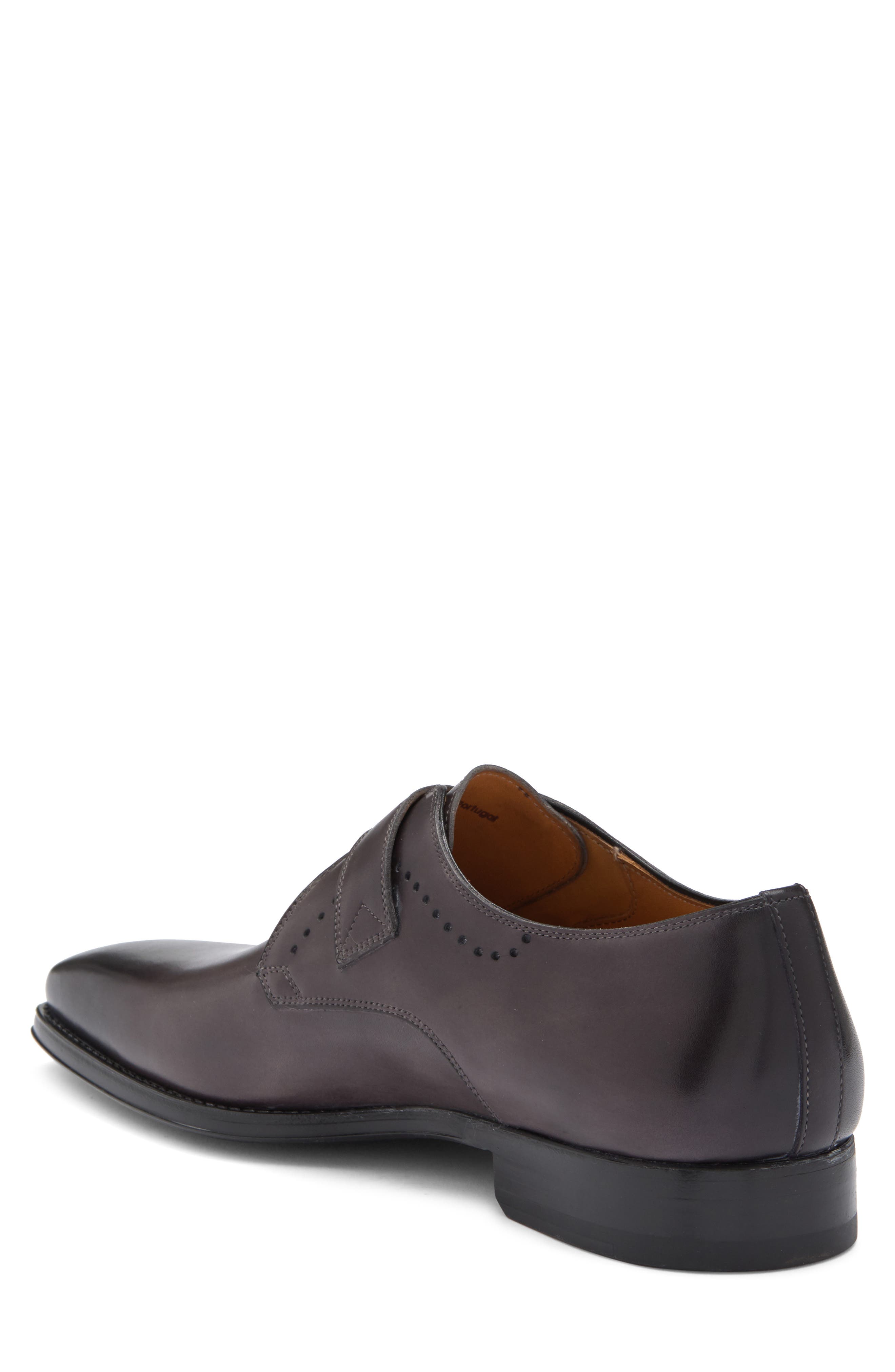 Easton Stamp Monk Strap Shoe, Alternate, color, GREY