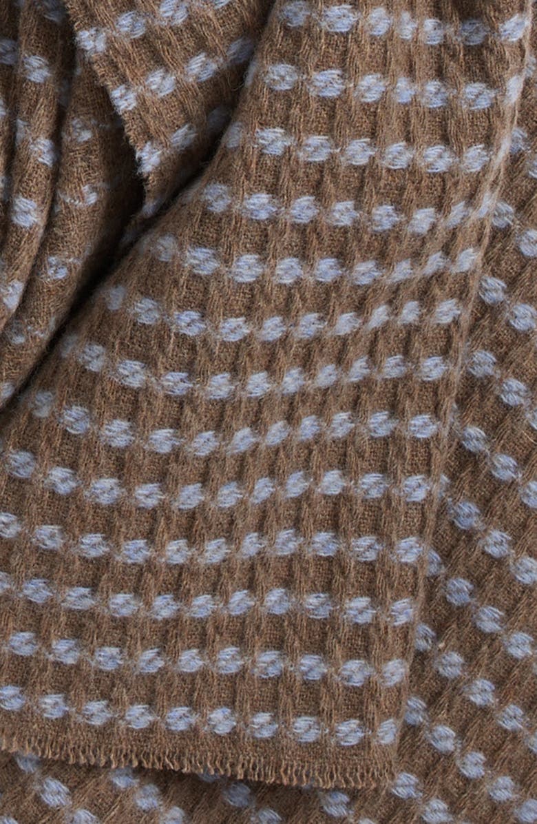 rag & bone Joni Wool Waffle Scarf, Alternate, color, Blbrn