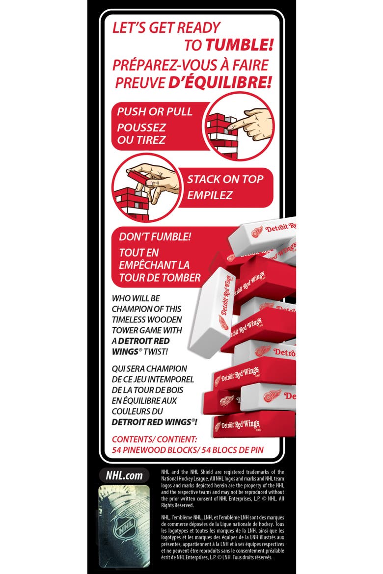 Detroit Red Wings Tumble Tower, Alternate, color, Multicolor