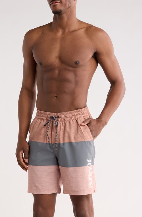 Colorblocked Volley Swim Trunks