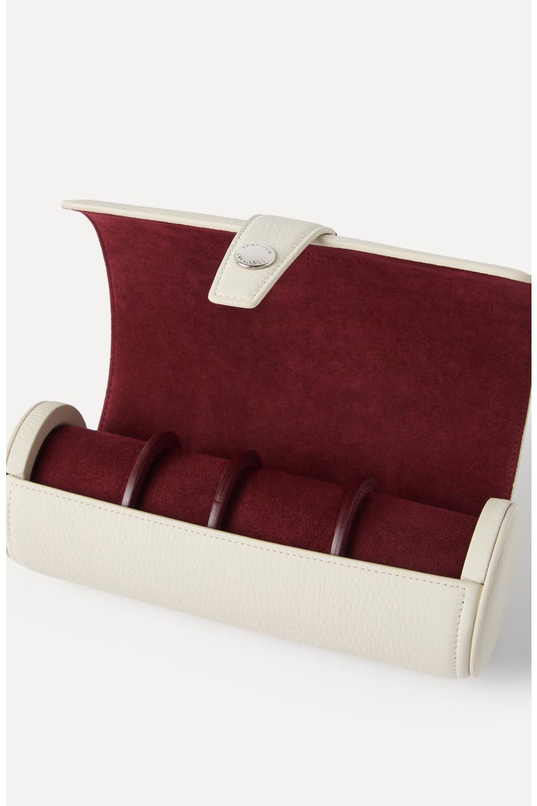Calfskin watch case, Alternate, color, Chalk