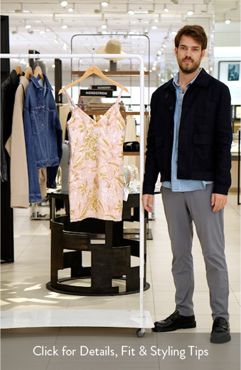 Anya Sequin Embellished Body-Con Minidress, sales video thumbnail