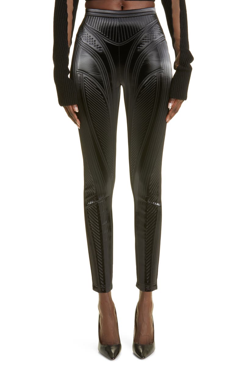MUGLER Debossed Faux Leather Leggings Nordstromrack mugler-debossed-faux-leather-leggings-nordstromrack