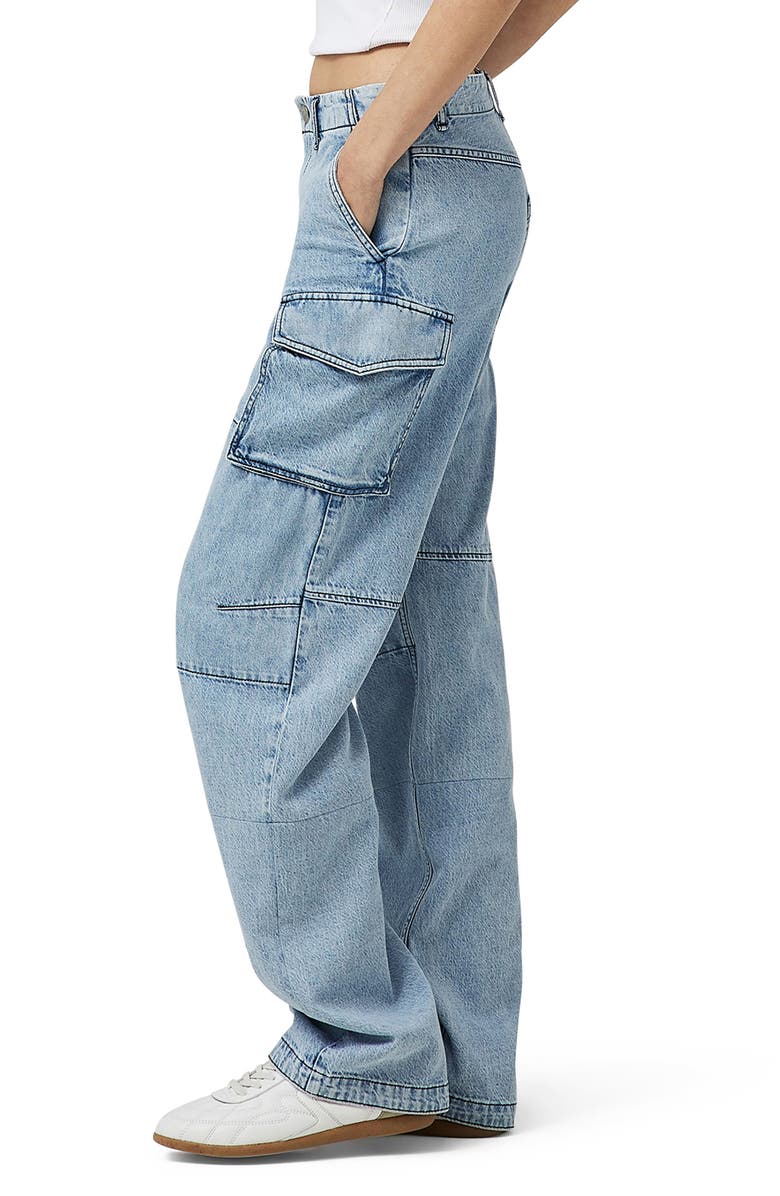 rag & bone Nora Wide Leg Cargo Jeans, Alternate, color,