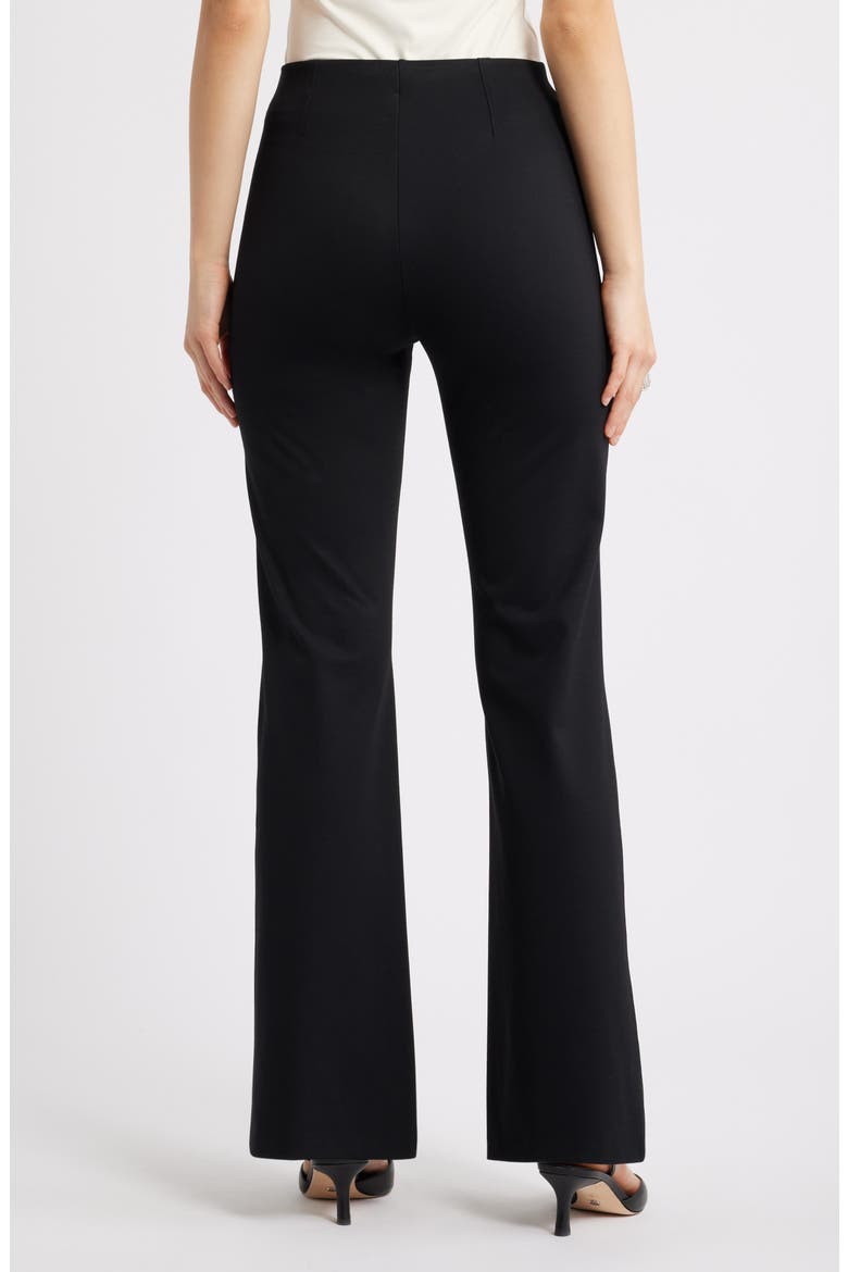 High Waist Flare Pants, Alternate, color, BLACK