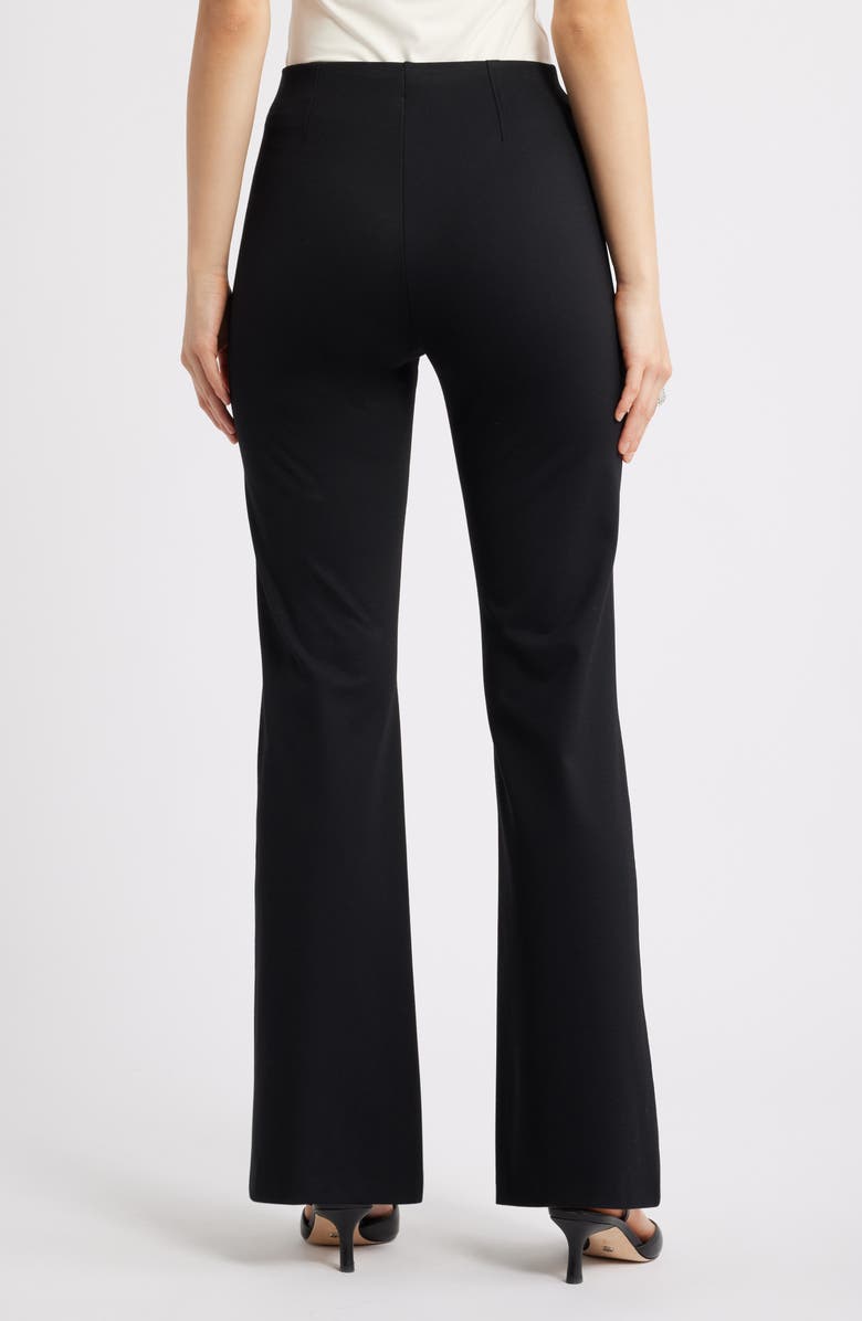 Open Edit High Waist Flare Pants, Alternate, color, Black
