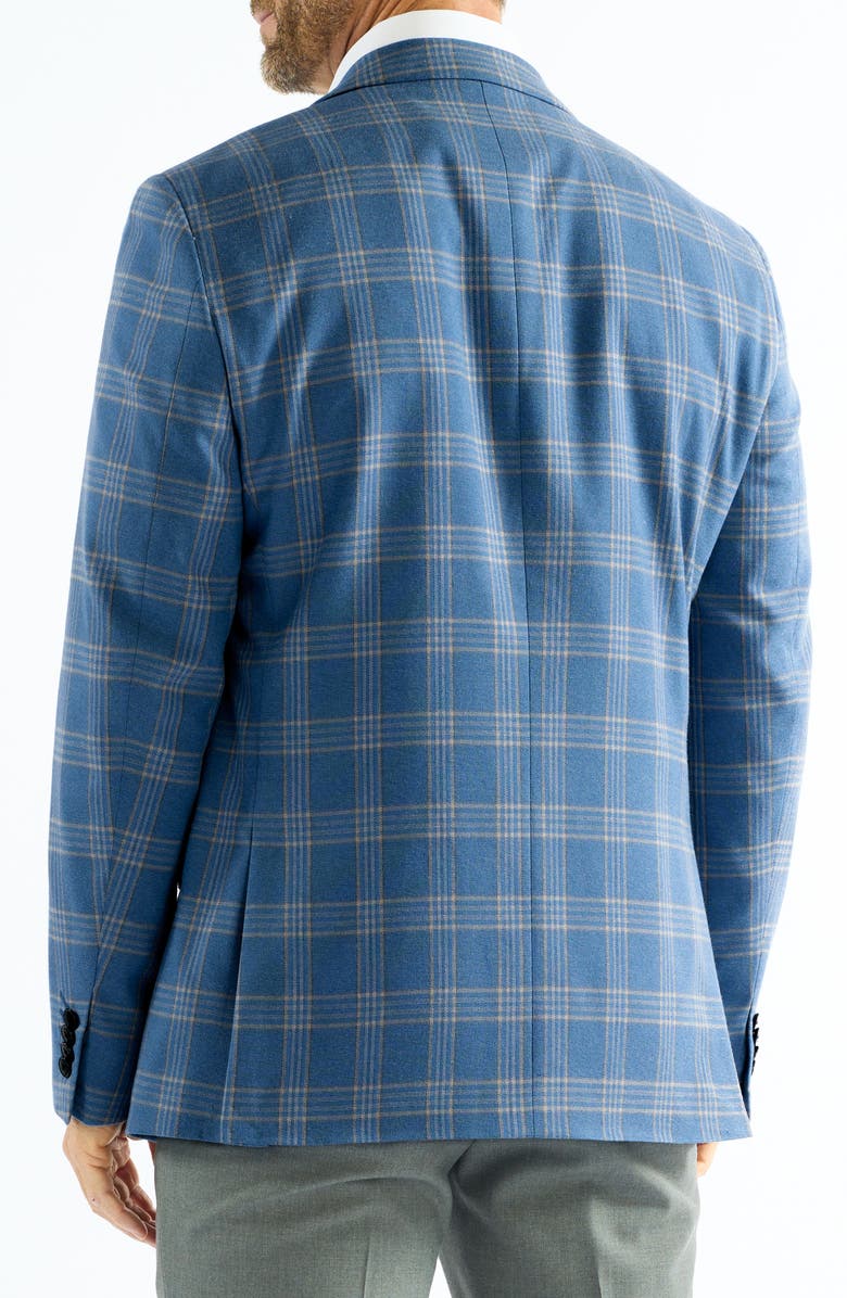 SAVILE ROW CO Mayfair Blue Plaid Sport Coat, Alternate, color, 