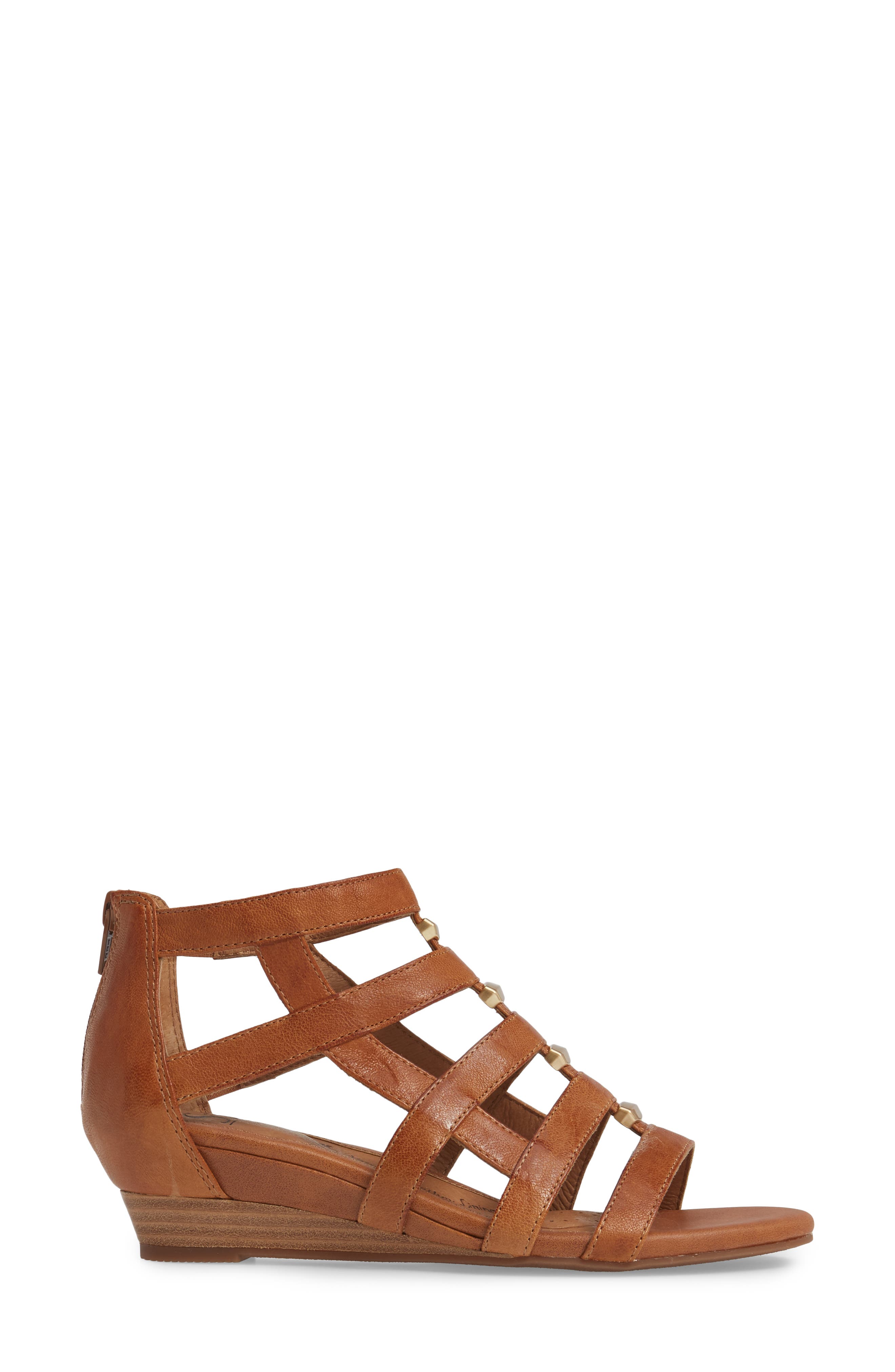 Rio Gladiator Wedge Sandal, Alternate, color, LUGGAGE LEATHER