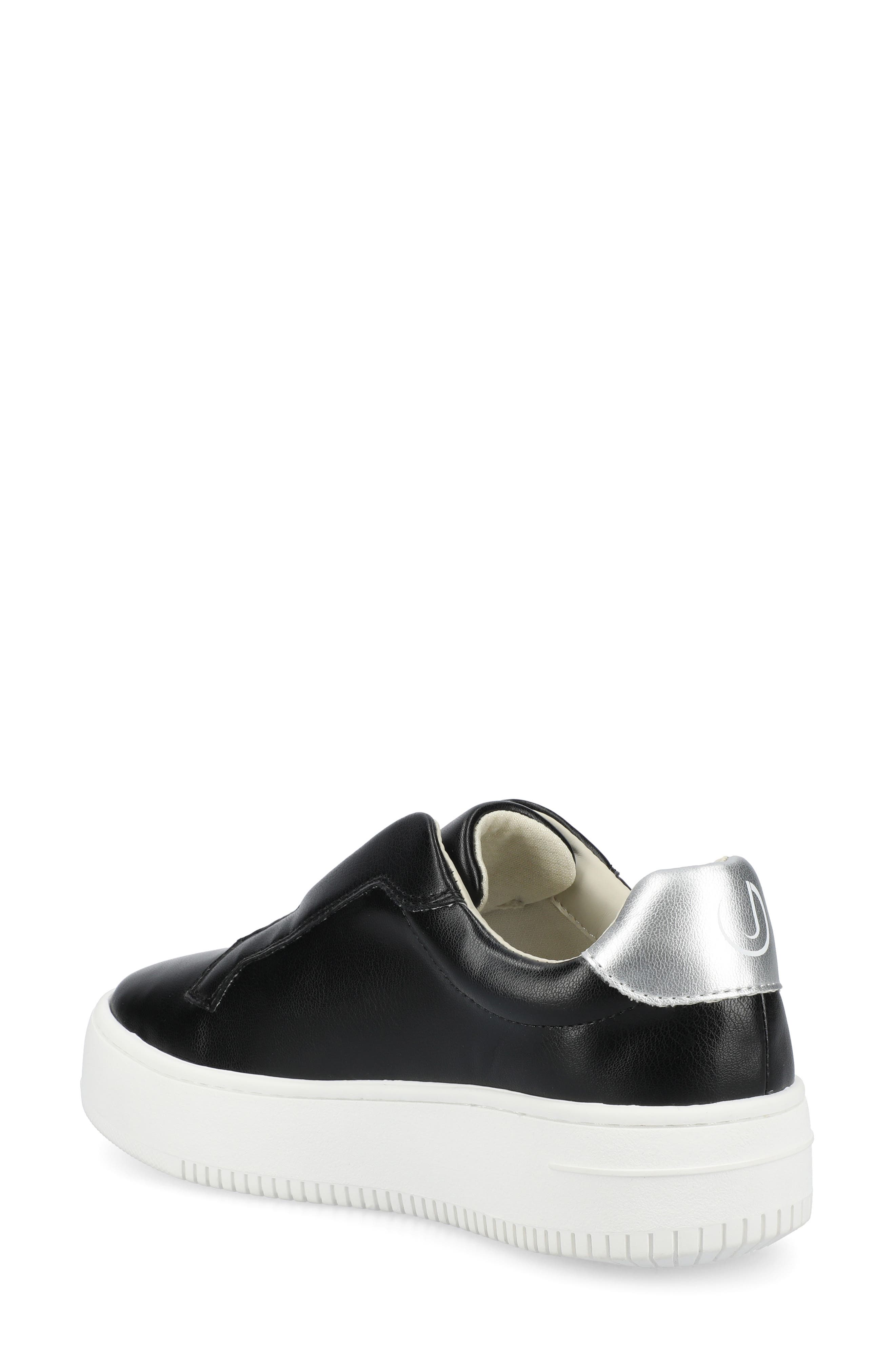 Journee Collection Phoebe Slip-On Sneaker, Alternate, color, Black