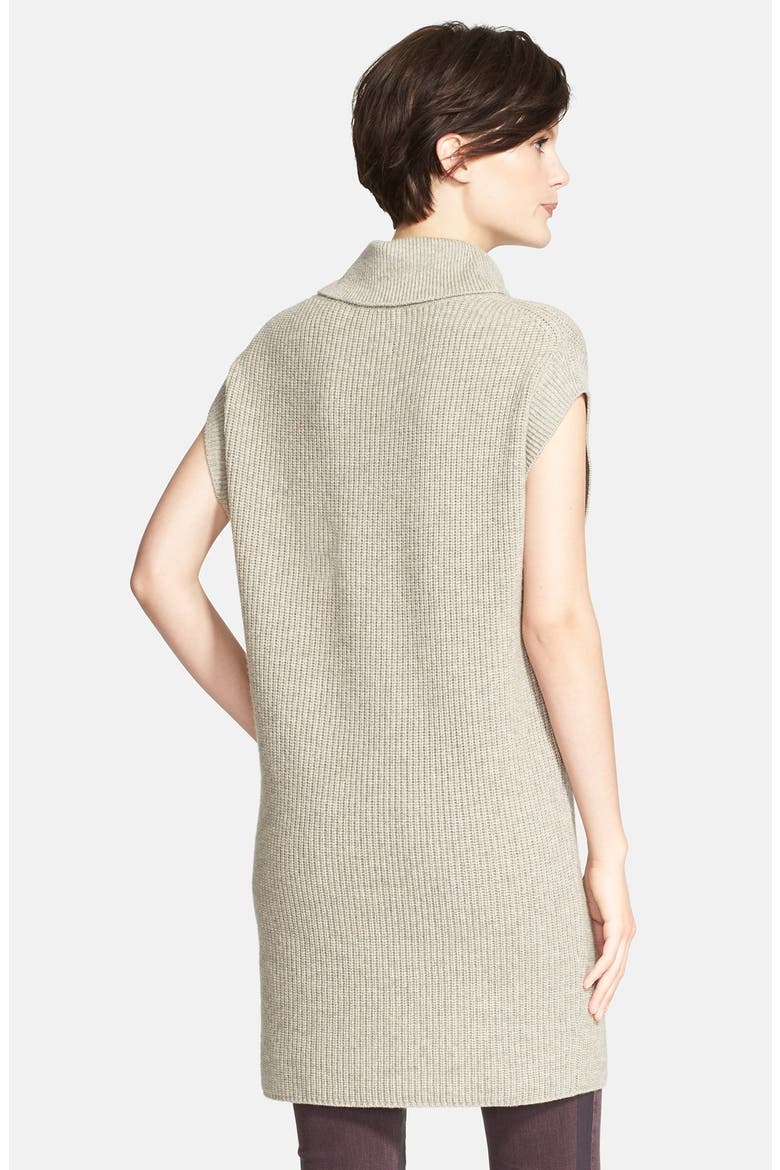 Ribbed Wool & Cashmere Cowl Neck Tunic, Alternate, color, H.ALMOND
