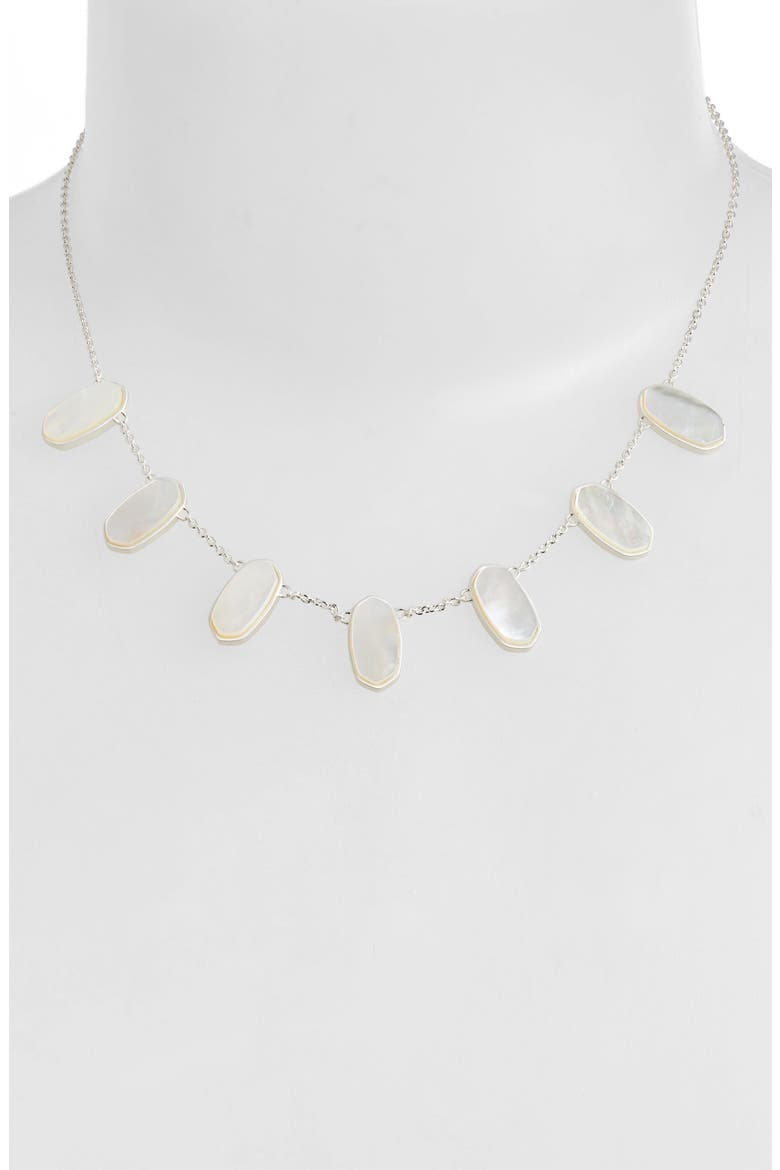 Meadow Slider Necklace, Alternate, color, IVORY MOTHER OF PEARL/ SILVER