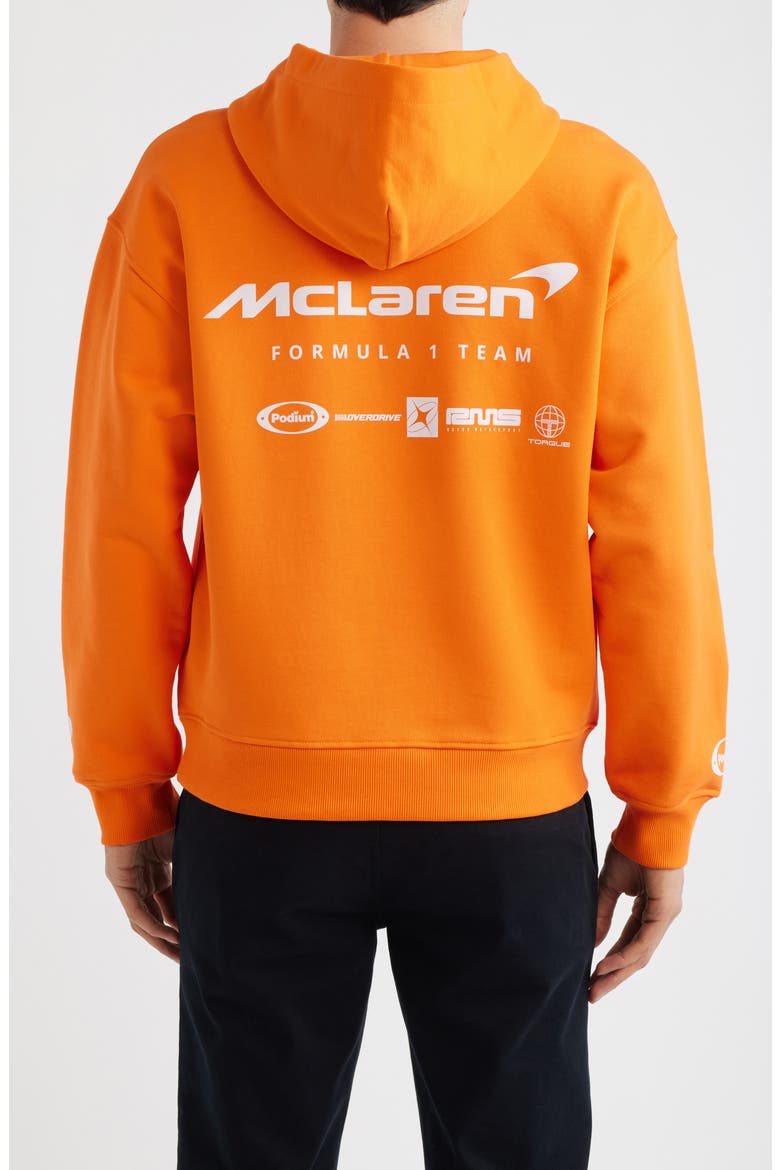 X McLaren Rowan Cotton Hoodie, Alternate, color, PAPAYA ORANGE