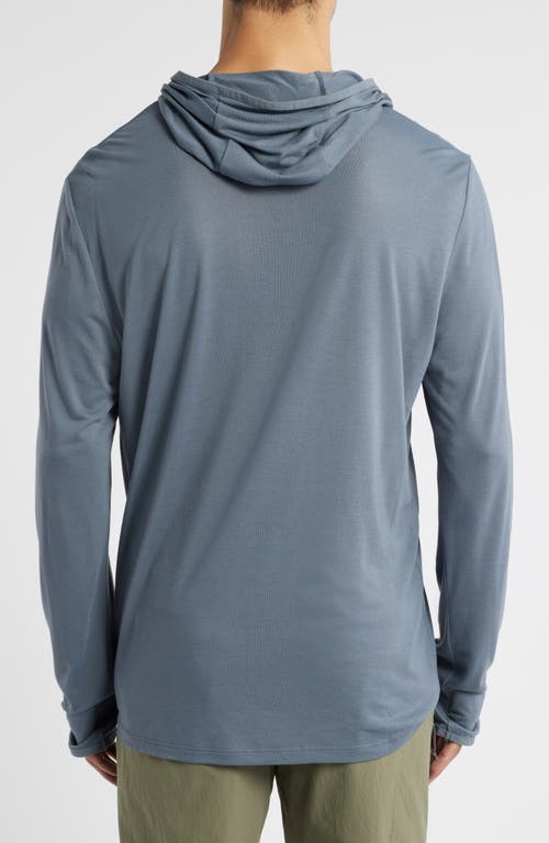 Free Fly Camouflage Lightweight Upf 20+ Hoodie In Storm Cloud