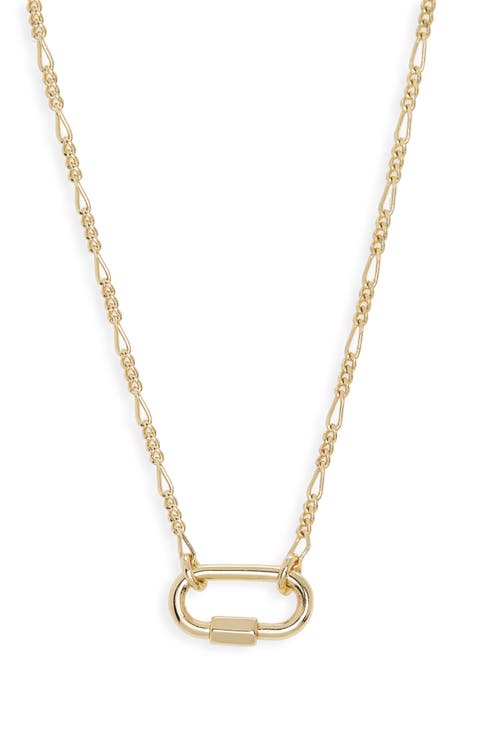 Dainty Carabiner Necklace