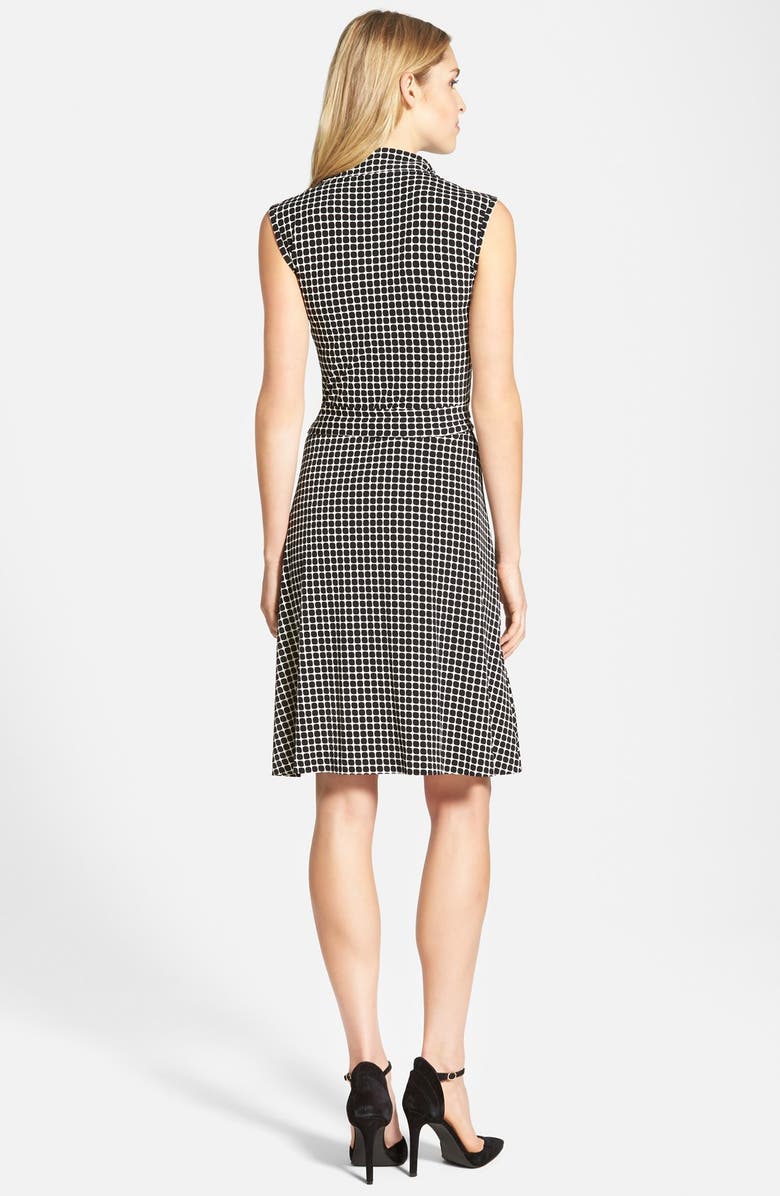 Vince Camuto 'Graphic Boxes' Sleeveless Wrap Dress, Alternate, color, 