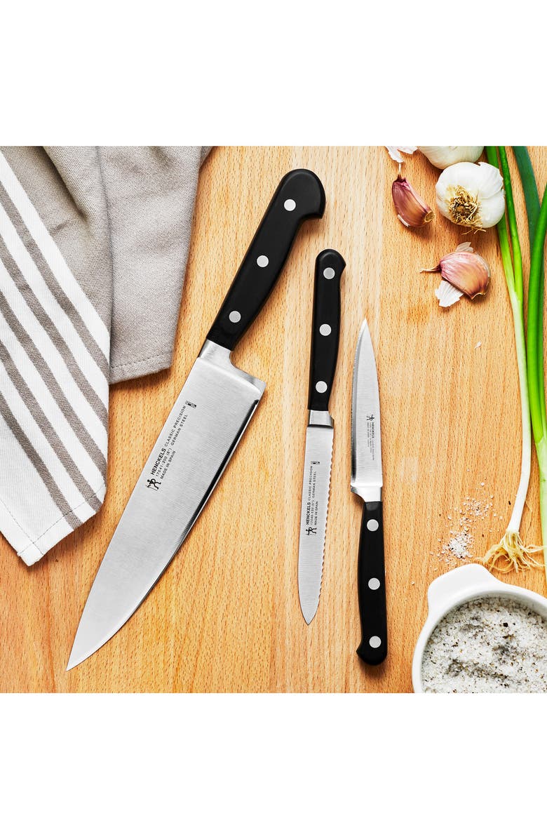 HENCKELS CUTLERY Classic Precision 3-Piece Knife Set, Alternate, color, Stainless Steel