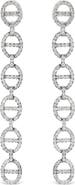 Haus of Brilliance Sterling Silver 1.0 Cttw Diamond Oval Design Dangle Earrings