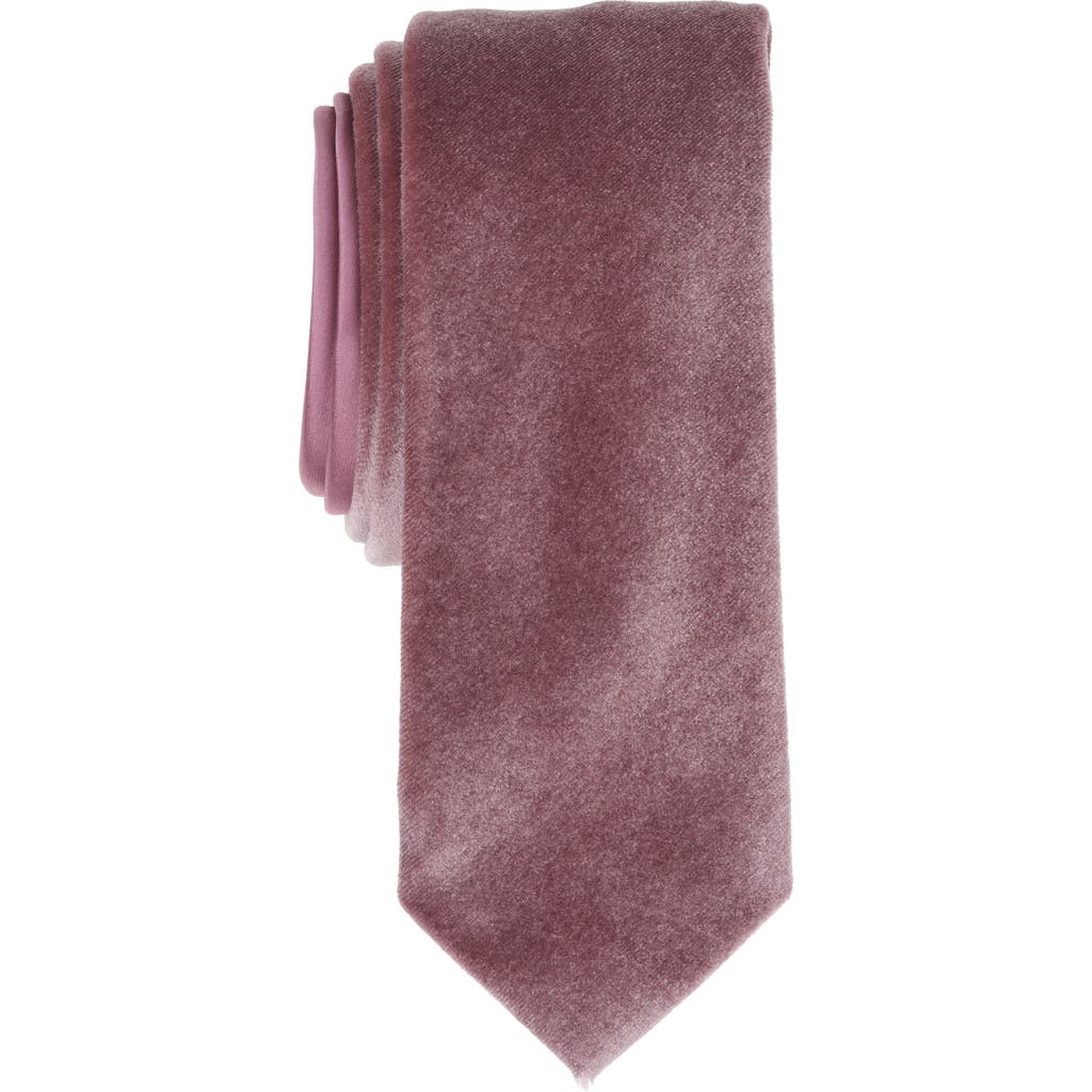 Original Penguin Corrigan Velvet Tie In Pink
