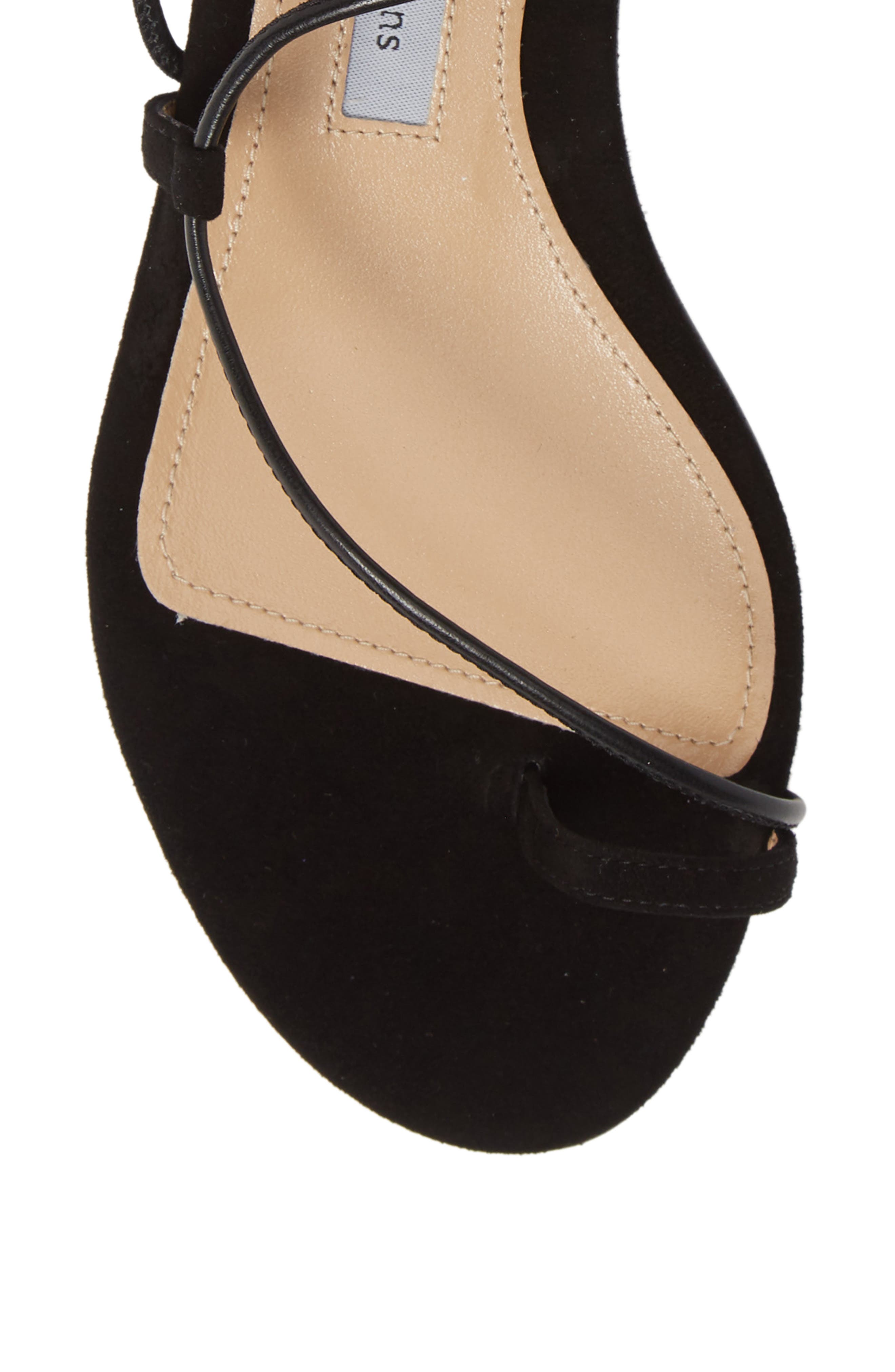 Susan Ankle Tie Sandal, Alternate, color, BLACK