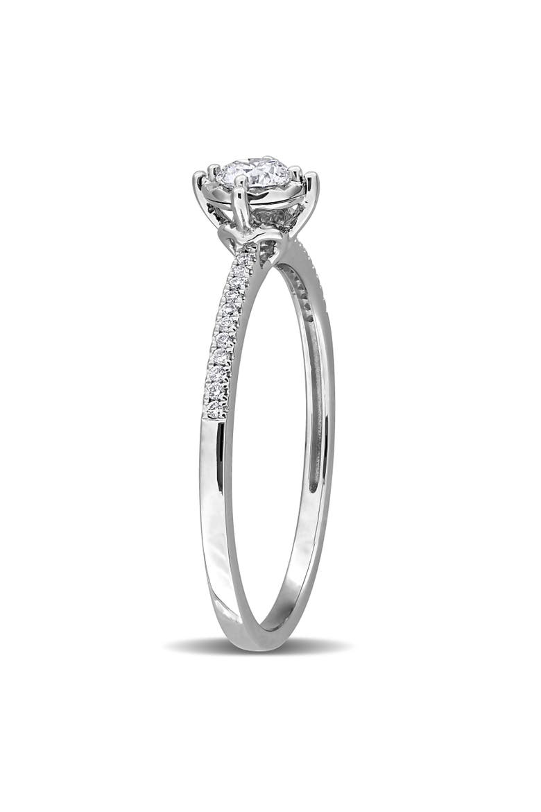 Lab-Grown Diamond Ring in 14k White Gold, Alternate, color, White Gold