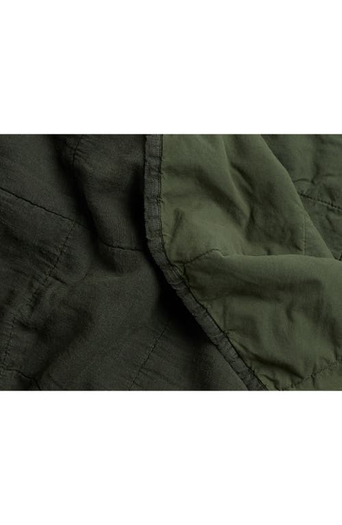 Parachute Linen Box Quilt In Green